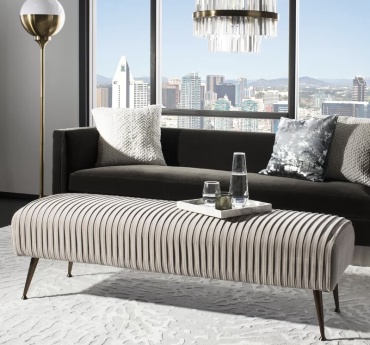 Банкетка Nazar mebel 363735, 120x40x46 см, слоновая кость