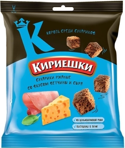 Сухарики Кириешки со вкусом ветчины и сыра 40 г