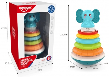 Интерактивная игрушка Huanger Musical Stacking Rings