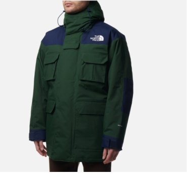 Пуховик The North Face темно-зеленый