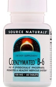 Source Naturals Ферментированный витамин B6 100 мг 60 таблеток