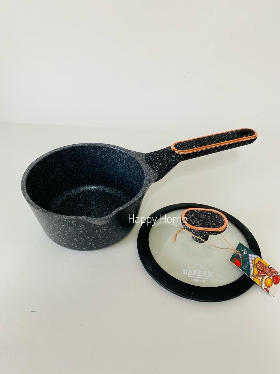 Сотейник Uakeen Granite 16 см с антипригарным покрытием, алюминий