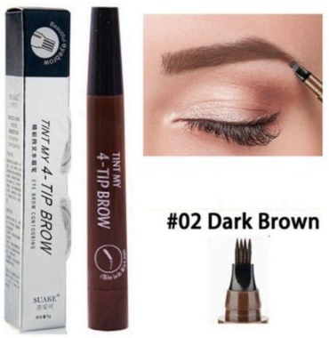 Suake фломастер Tint My 4 Tip Brow 02 Dark Brown