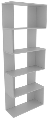 Стеллаж Montis MONTISST05WHITEMATTE, ЛДСП, 68x25x179.6 см, белый
