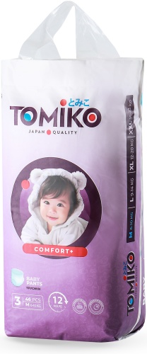 Подгузники-трусики Tomiko M, 3, 46 шт