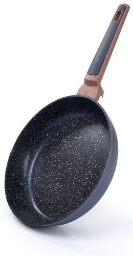 Сковорода Fissman Diamond Grey 24 см с антипригарным покрытием, алюминий