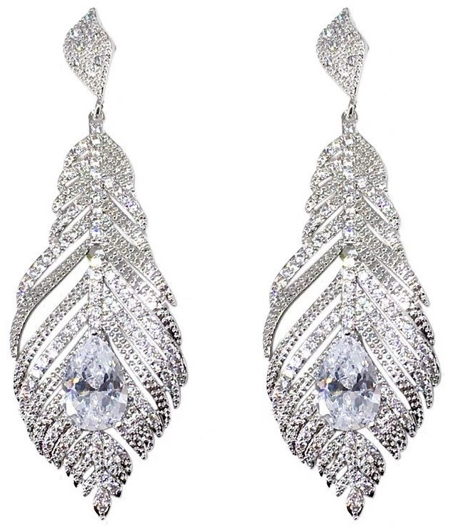 Серьги LoLo Crystals бижутерный сплав, цирконий