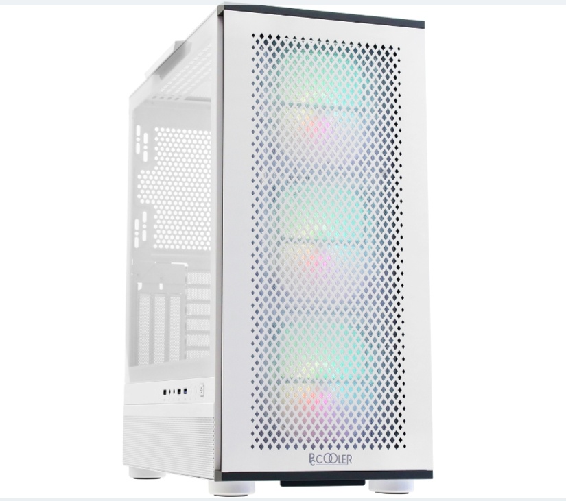 Корпус PCcooler MASTER ME200 MESH RGB белый
