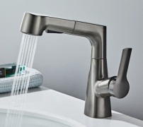 Смеситель LUXURY YD-0225G, латунь, цвет графит