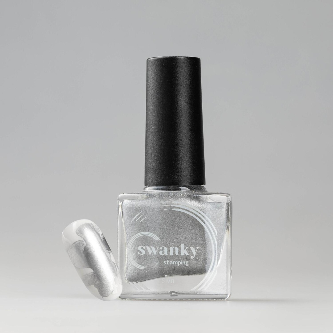 Swanky Stamping Акварельные краски PM04 Серебро 5 мл