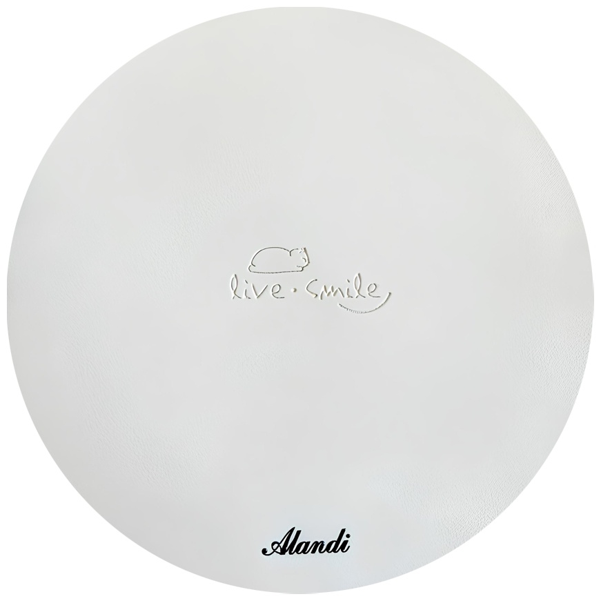 Коврик для мыши Alandi Home Live and Smile 210x210x2 мм белый