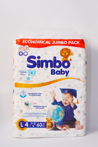 Подгузники Simbo Baby Eco L, 60 шт