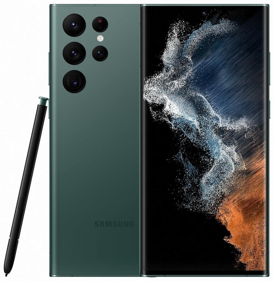 Смартфон Samsung Galaxy S22 Ultra 8 ГБ/128 ГБ зеленый