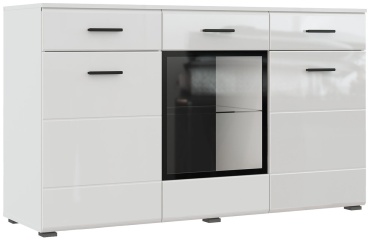 Комод НК Мебель Gloss, 150x46x86 см, белый