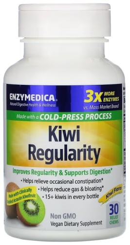 Enzymedica пробиотик Kiwi Regularity, Kiwi Flavor 30 таблеток