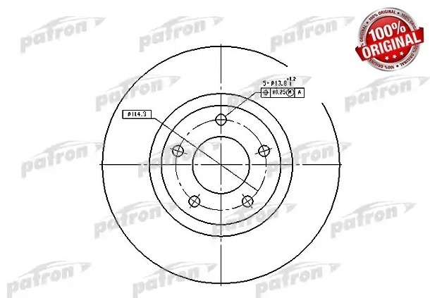 Диски PATRON передние PBD4385