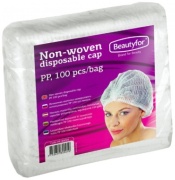 Beautyfor шапочка гофрированная Шарлотта белый 100 шт.