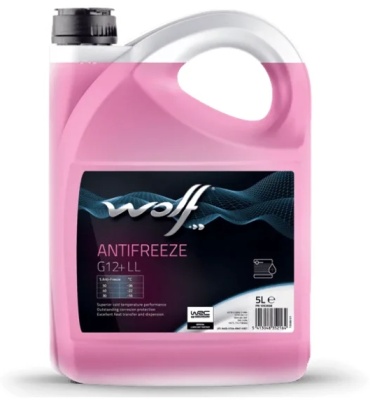 WOLF ANTIFREEZE G12+ LL красный (розовый) G-12+ 5 л