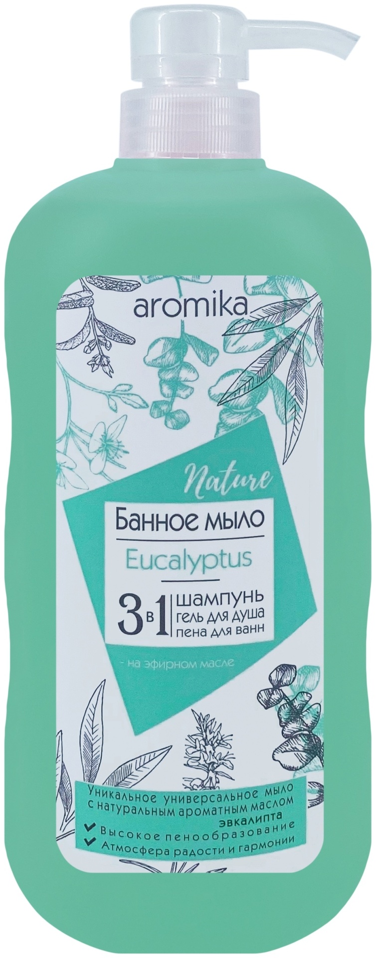 Жидкое мыло банное Aromika Eucalyptus 800 мл