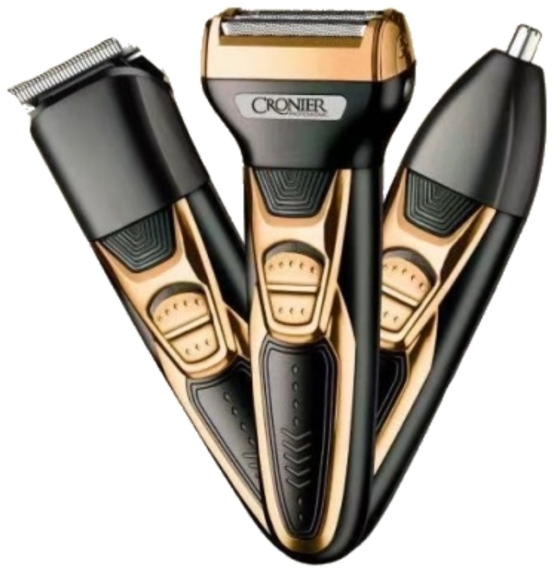 Cronier машинка для стрижки CR-9022 черный, золотой