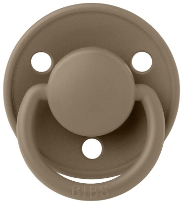 Пустышка BIBS De Lux Silicone Dark Oak 0+ месяцев, коричневый
