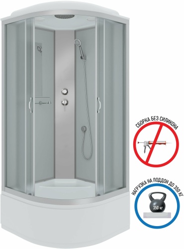 Душевая кабина Niagara NG-2307-14F, 215х80 см, высокий поддон