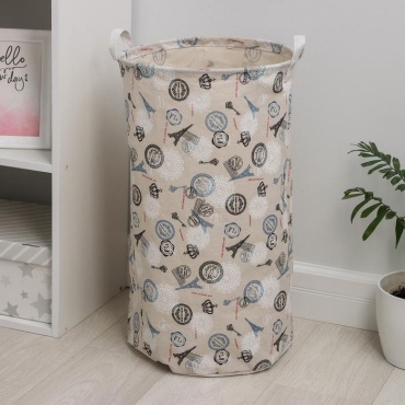 Доляна корзина для белья 35x35x60 см, текстиль