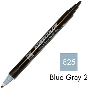 Маркер ZIG Fine & Brush for Manga Цвет: Blue Gray 2