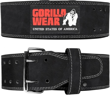 Gorilla Wear Leather Lifting Belt черный S-M