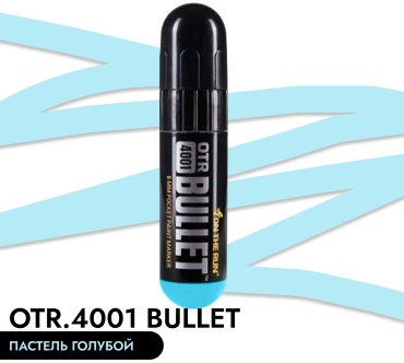 Маркер OTR.4001 BULLET пастель голубой 18 мл с круглым пером 8 мм
