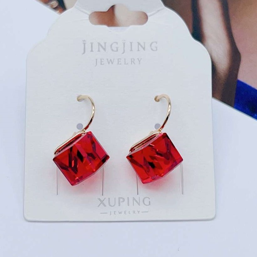 Серьги Xuping Jewelry бижутерный сплав, ювелирный сплав, медицинское золото, фианит