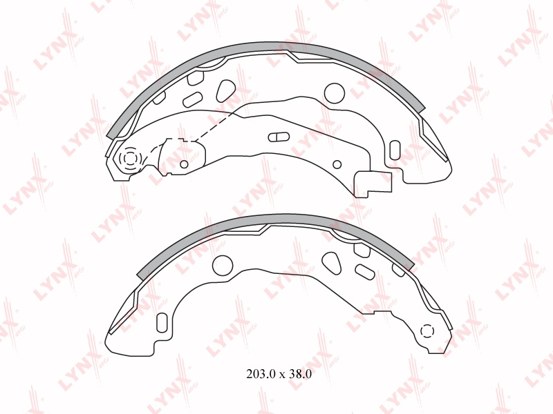 Колодки LYNXauto задние BS6300 4 шт