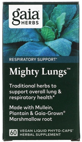 Gaia Herbs БАД Mighty Lungs 60 капсул