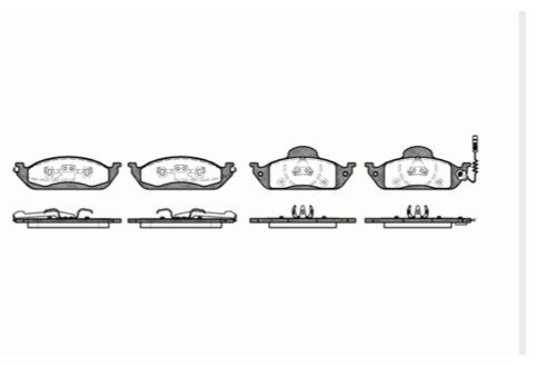 Колодки BLITZ передние BB0210 4 шт
