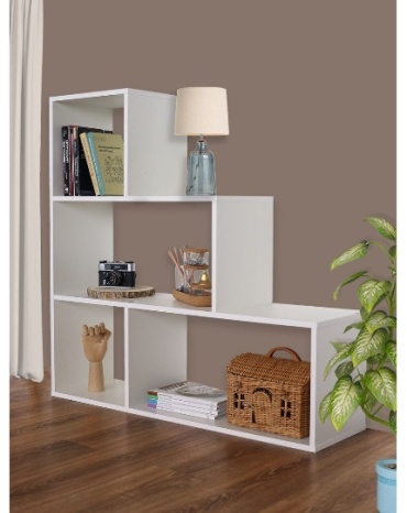 Стеллаж напольный AAA, 100x29x104 см, белый