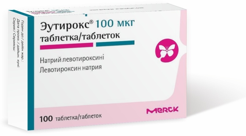 Эутирокс таблетки 100 мкг 100 шт