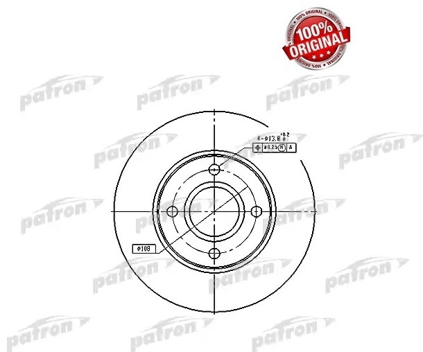 Диски PATRON передние PBD4036
