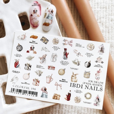 IBDI Nails слайдеры Colorful 196 1 шт