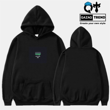 Худи QAZAQ TREND Термоперенос черный