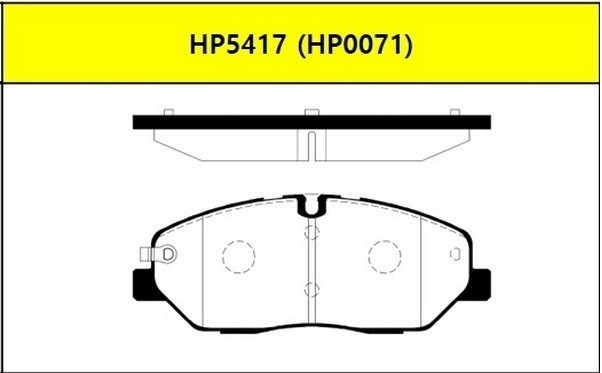 Колодки HSB передние HP5417 4 шт