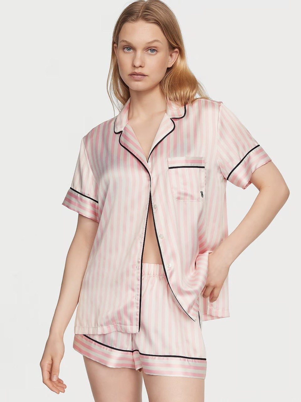 Пижама Victoria’s Secret белый, розовый