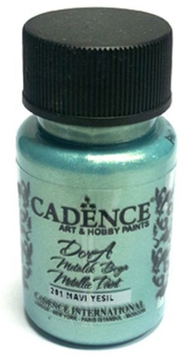 Акриловые CADENCE Краска-металлик Dora 201 Зелено-голубой 1 шт 50 мл