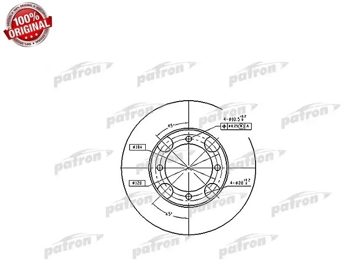 Диски PATRON передние PBD4157