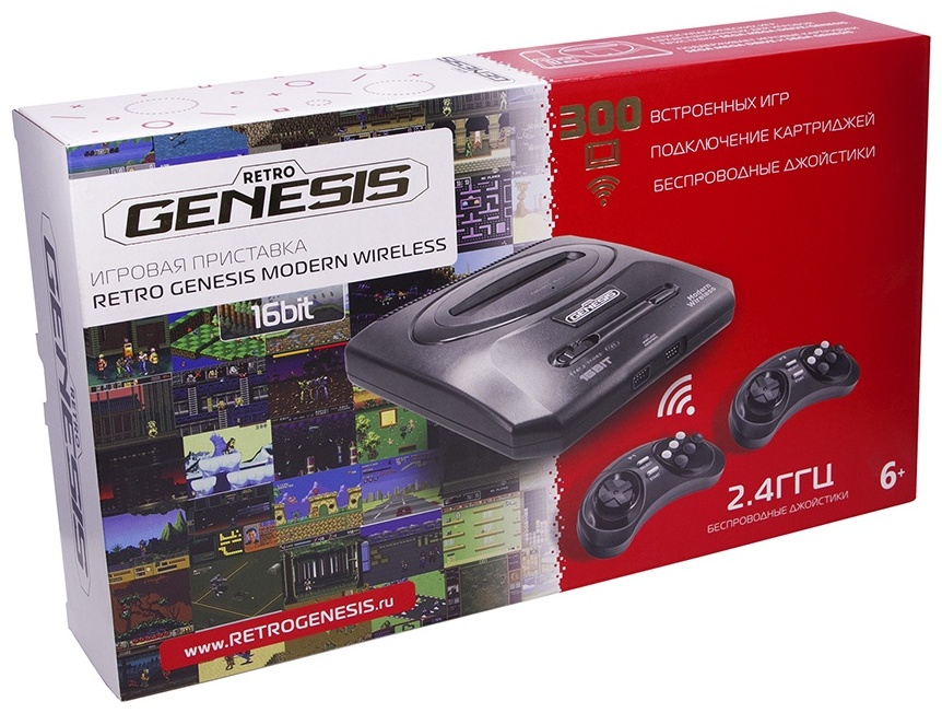 Retro genesis игровая приставка как подключить Купить Игровая приставка Retro Genesis Modern Wireless + 300 игр ZD-02 в Кокшета