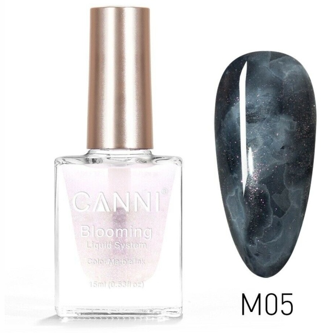 CANNI гель-лак Blooming Liquid M05 глянцевое 15 мл