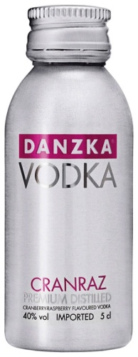 Водка Danzka ароматизированная клюква, малина 40% 0.05 л