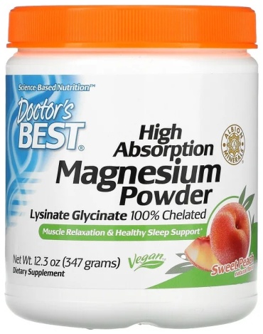 High Absorption Magnesium Powder, Sweet Peach порошок 347 мл