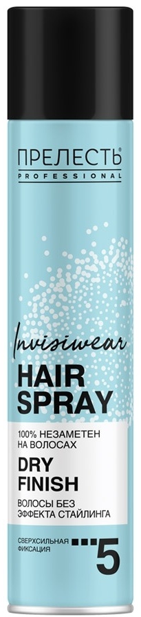 Прелесть Invisiwear Dry Finish лак сверхсильная фиксация 300 мл