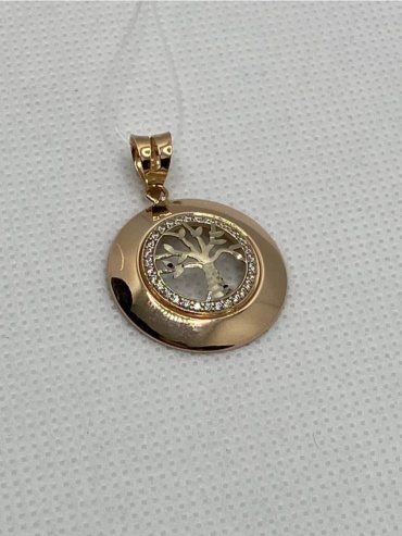 Подвеска GOLD ZAMIRA Bant0104 вес 2.1 г золото, фианит
