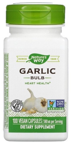 Nature's Way БАД Garlic Bulb 500 мг 100 капсул